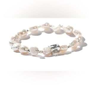 Freshwater Pearls & .925 Sterling Silver Bracelet